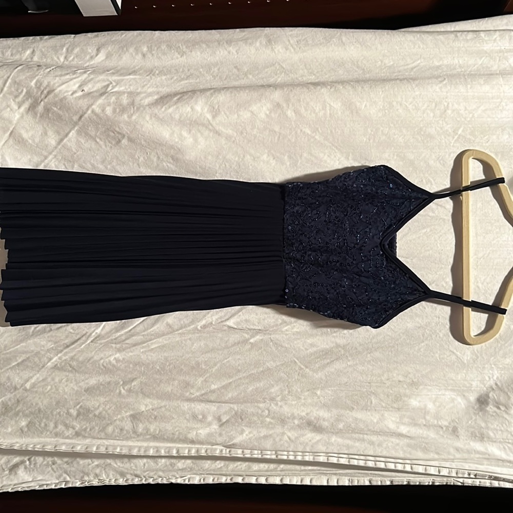 Navy Girls Party Dress